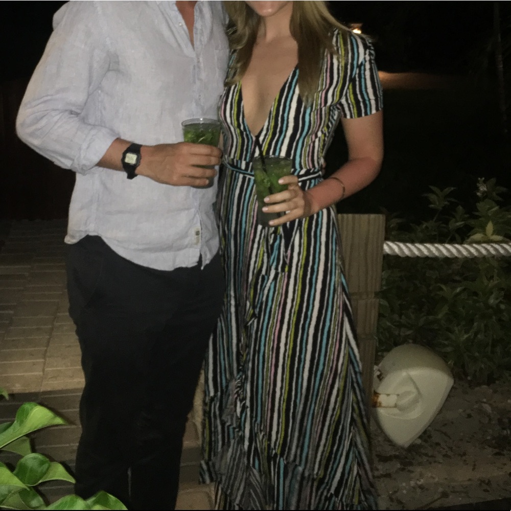 XIX Palms Wrap Dress